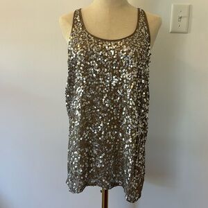 EUC Chan Luu sequined racer tank/tunic
